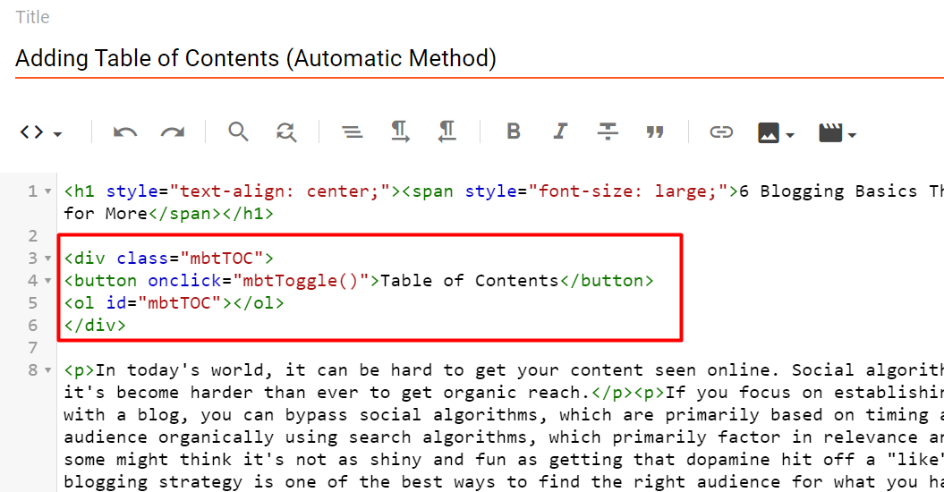 How to Add Table of Contents in Blogger | Responsive & SEO Friendly